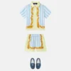 Barocco Pinstripe Silk Kids Shorts Barocco Pinstripe Silk Kids Shorts