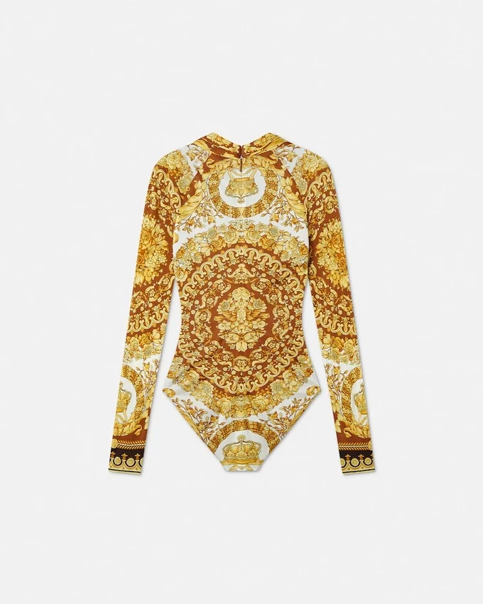 Barocco Safety Pin Fitted Bodysuit Barocco Safety Pin Fitted Bodysuit