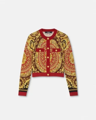 Barocco Silk Knit Cardigan
