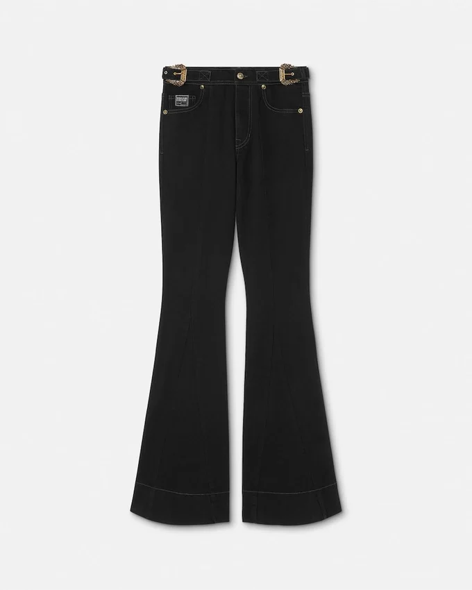 Baroque Buckle Flared Jeans Baroque Buckle Flared Jeans