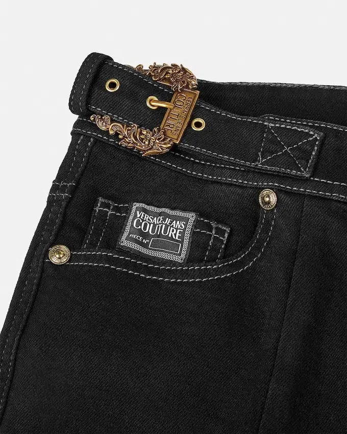 Baroque Buckle Flared Jeans Baroque Buckle Flared Jeans