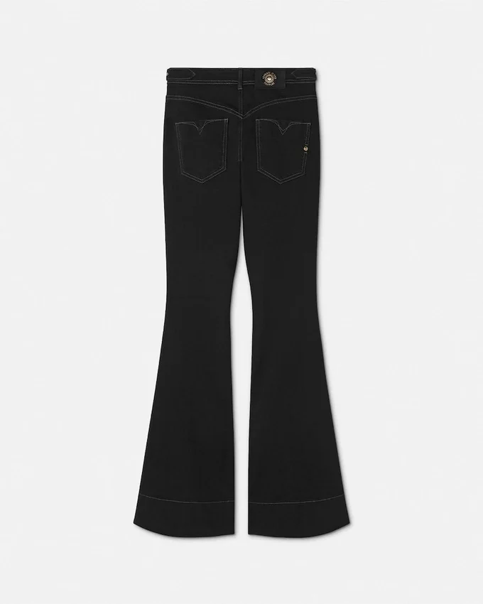 Baroque Buckle Flared Jeans Baroque Buckle Flared Jeans
