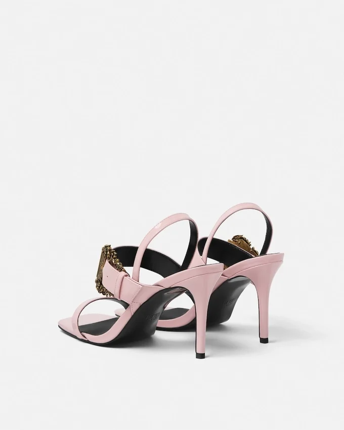 Baroque Buckle Patent Emily Sandals Baroque Buckle Patent Emily Sandals