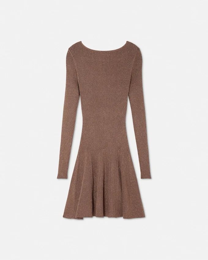 Baroque Buckle Ribbed Mini Dress Baroque Buckle Ribbed Mini Dress