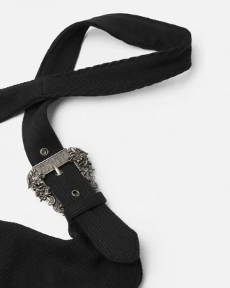 Baroque Buckle Ribbed Top
