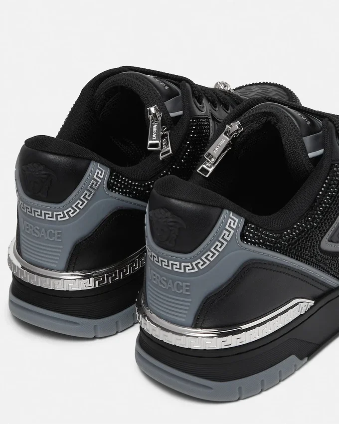 Biggie Basket Embellished Leather Sneakers Biggie Basket Embellished Leather Sneakers