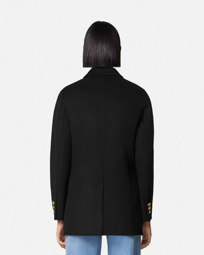 Cashmere-Blend Double-Breasted Peacoat Cashmere-Blend Double-Breasted Peacoat