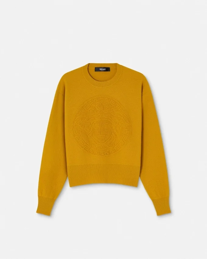 Cashmere-Blend Medusa Knit Sweater Cashmere-Blend Medusa Knit Sweater