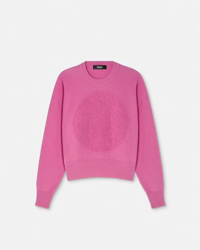 Cashmere-Blend Medusa Knit Sweater Cashmere-Blend Medusa Knit Sweater