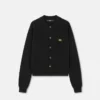 Cashmere-Cotton Knit Polo Cardigan Cashmere-Cotton Knit Polo Cardigan