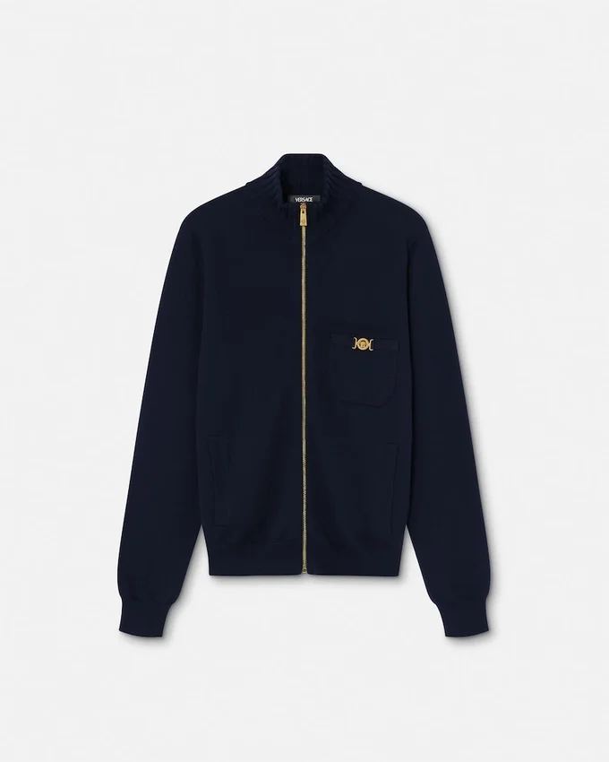 Cashmere-Cotton Knit Zip Sweater Cashmere-Cotton Knit Zip Sweater