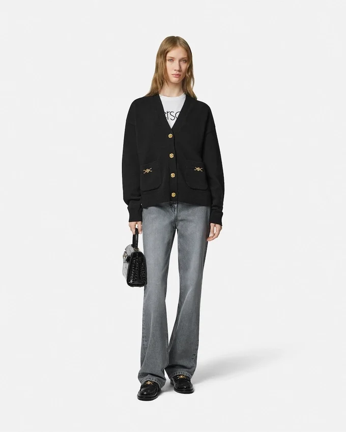 Cashmere-Wool Knit Boxy Cardigan Cashmere-Wool Knit Boxy Cardigan