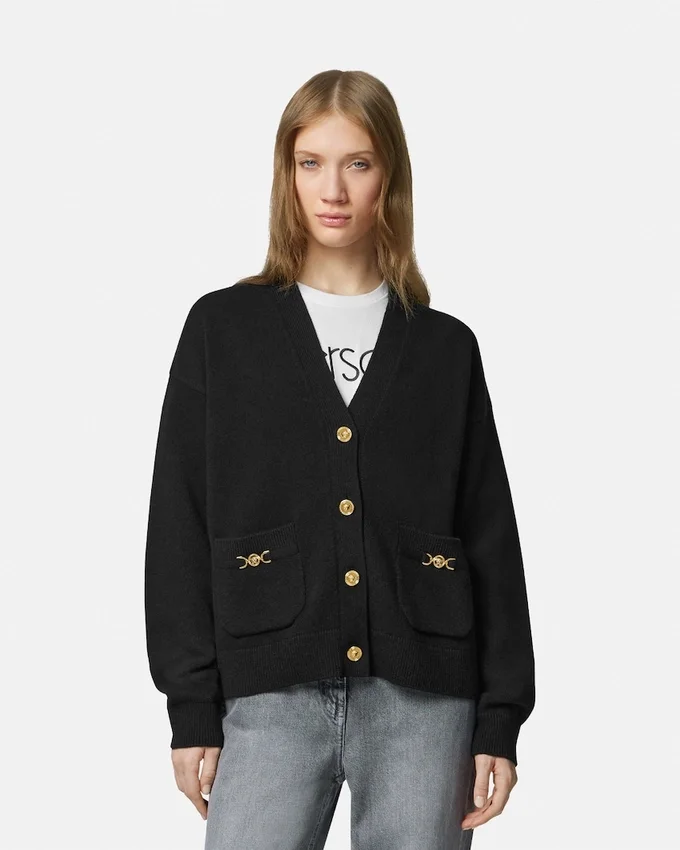 Cashmere-Wool Knit Boxy Cardigan Cashmere-Wool Knit Boxy Cardigan