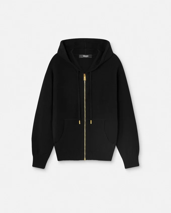 Cashmere-Wool Knit Zip Hoodie Cashmere-Wool Knit Zip Hoodie