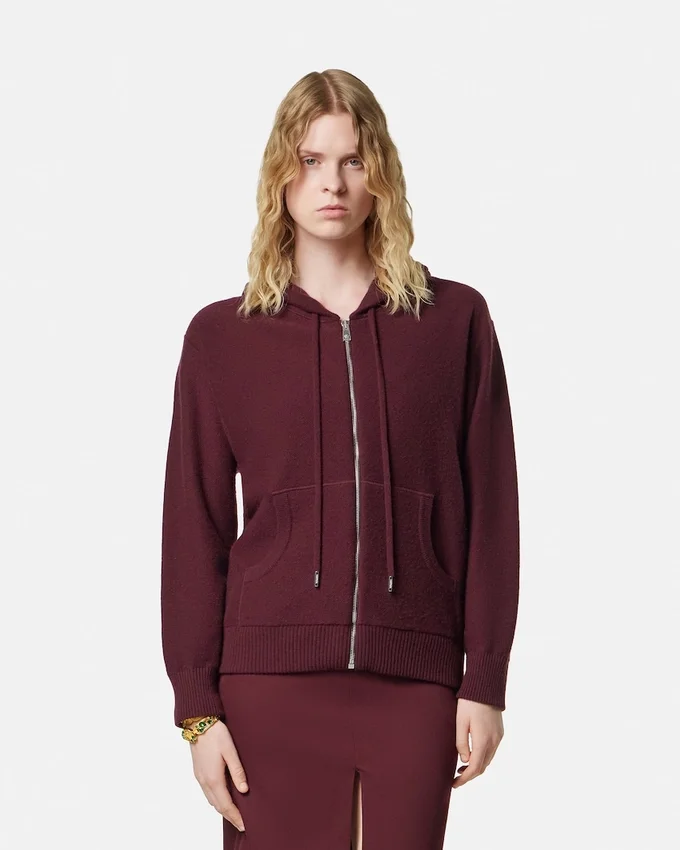 Cashmere-Wool Knit Zip Hoodie Cashmere-Wool Knit Zip Hoodie
