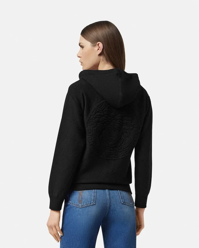 Cashmere-Wool Knit Zip Hoodie Cashmere-Wool Knit Zip Hoodie
