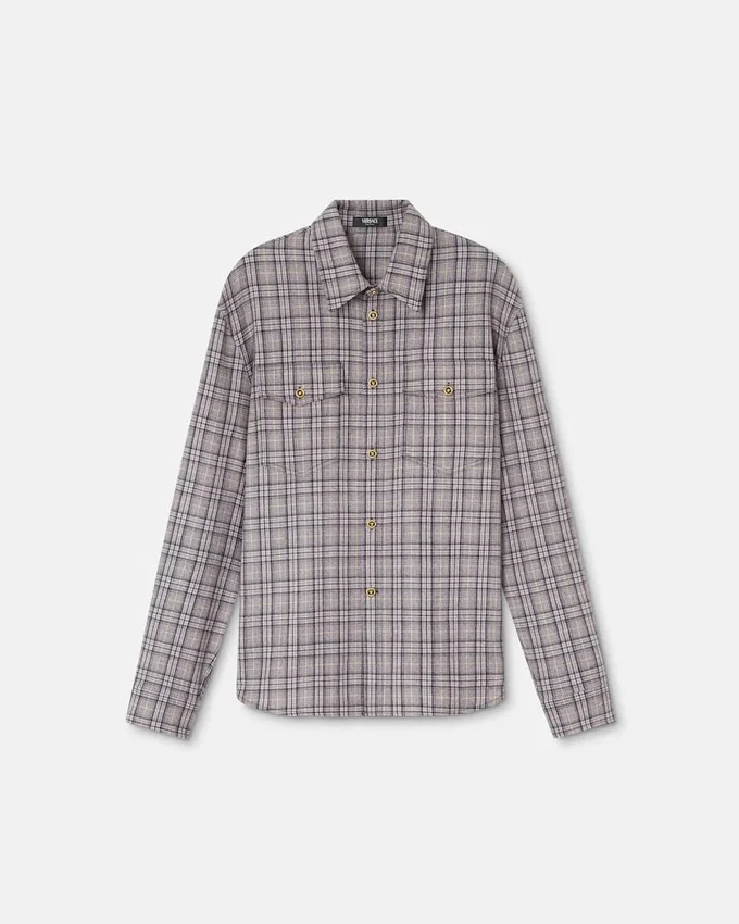 Checked Wool Flannel Shirt Checked Wool Flannel Shirt