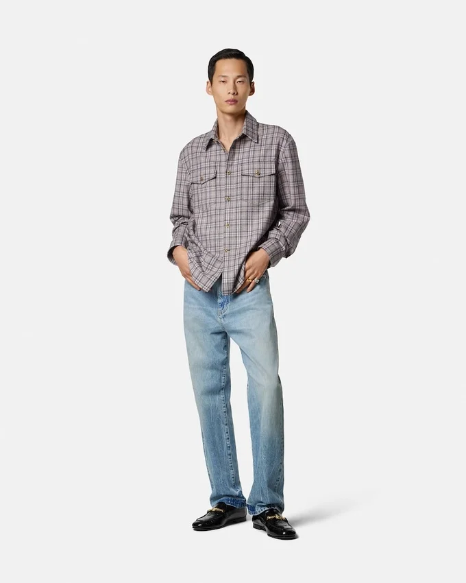 Checked Wool Flannel Shirt Checked Wool Flannel Shirt