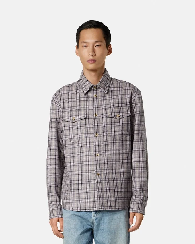 Checked Wool Flannel Shirt Checked Wool Flannel Shirt