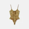 Cheetah Allover Silk Bodysuit Cheetah Allover Silk Bodysuit
