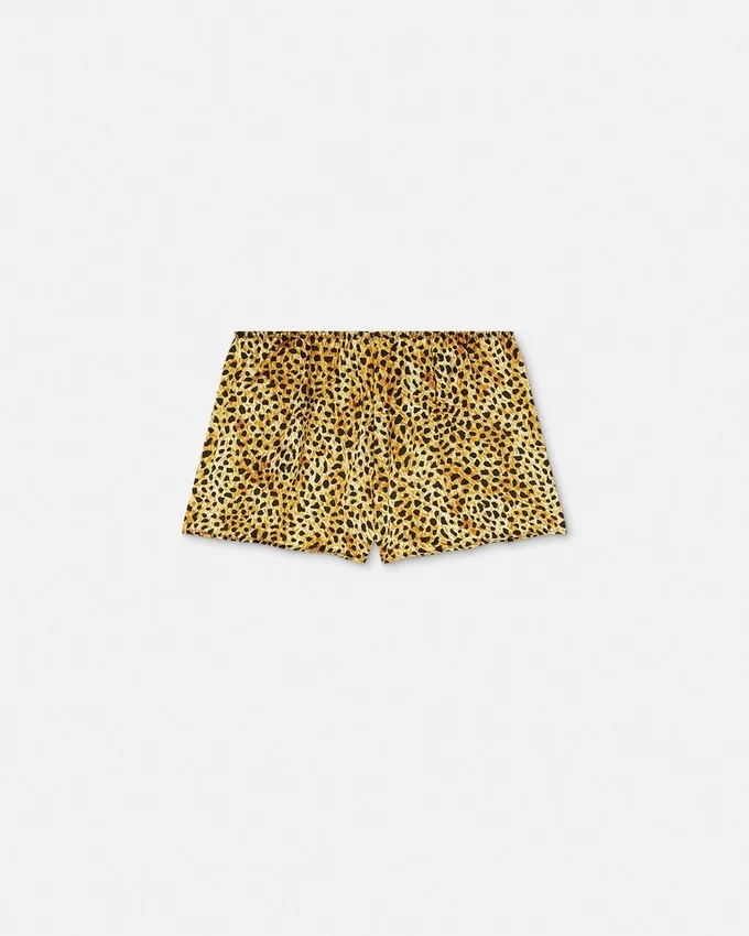 Cheetah Allover Silk Pyjama Shorts Cheetah Allover Silk Pyjama Shorts