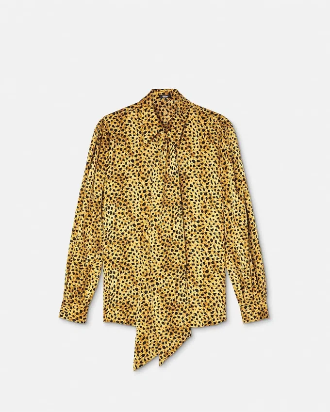 Cheetah Allover Silk Shirt Cheetah Allover Silk Shirt