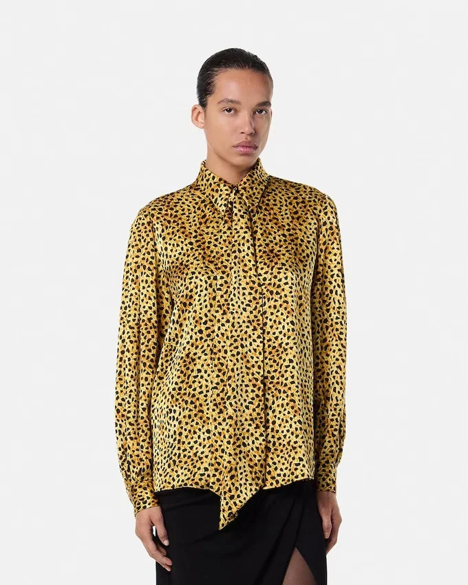 Cheetah Allover Silk Shirt Cheetah Allover Silk Shirt