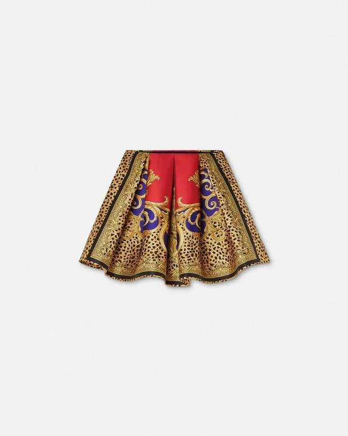 Cheetah Barocco Silk Duchesse Ballet Skirt Cheetah Barocco Silk Duchesse Ballet Skirt