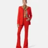 Cheetah Barocco Silk Lavallière Shirt Cheetah Barocco Silk Lavallière Shirt