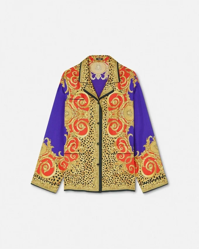 Cheetah Barocco Silk Shirt Cheetah Barocco Silk Shirt