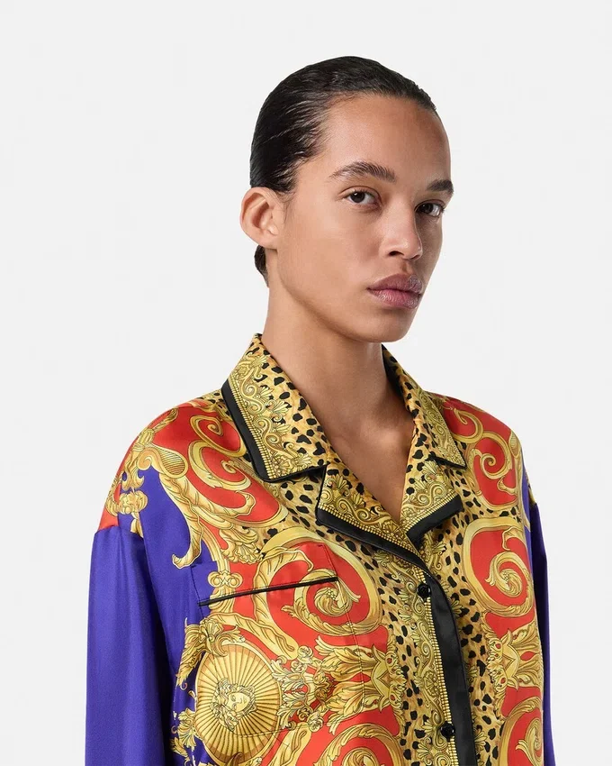 Cheetah Barocco Silk Shirt Cheetah Barocco Silk Shirt