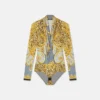 Cheetah Foulard Draped Bodysuit Cheetah Foulard Draped Bodysuit