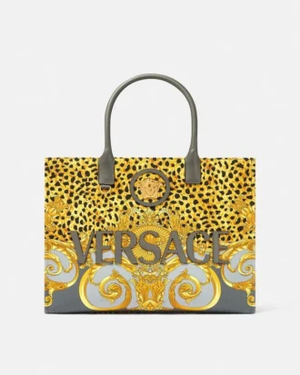 Cheetah Foulard La Medusa Large Tote Bag