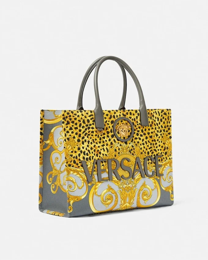 Cheetah Foulard La Medusa Large Tote Bag Cheetah Foulard La Medusa Large Tote Bag