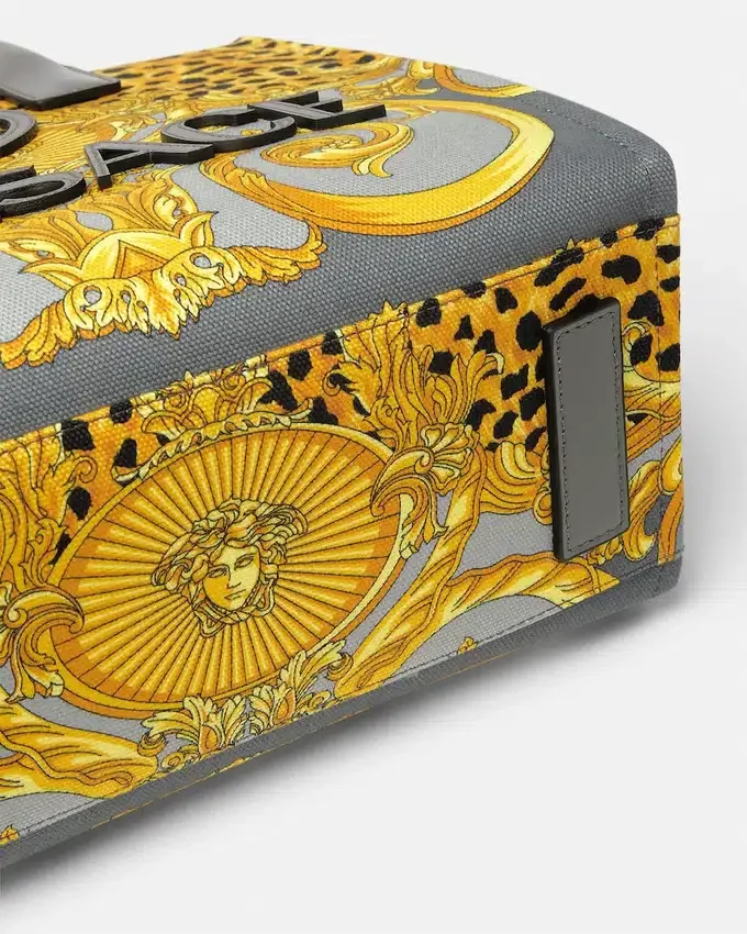 Cheetah Foulard La Medusa Small Tote Bag Cheetah Foulard La Medusa Small Tote Bag