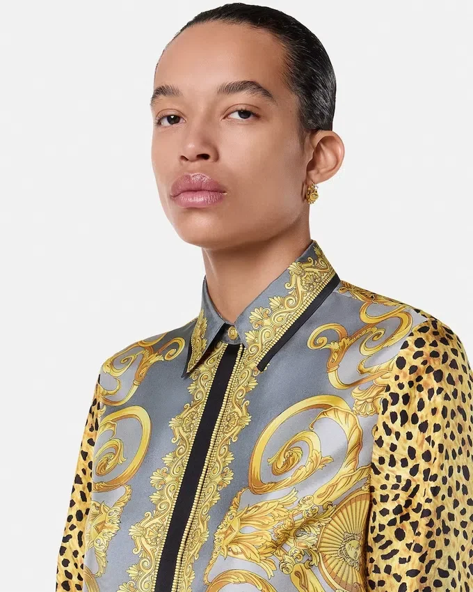 Cheetah Foulard Silk Shirt Cheetah Foulard Silk Shirt