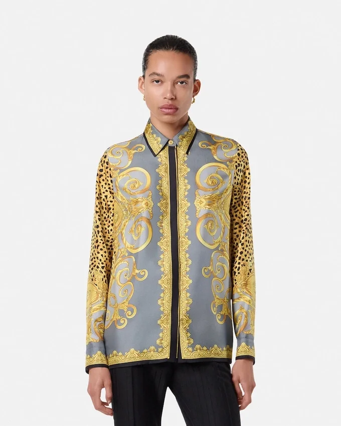 Cheetah Foulard Silk Shirt Cheetah Foulard Silk Shirt