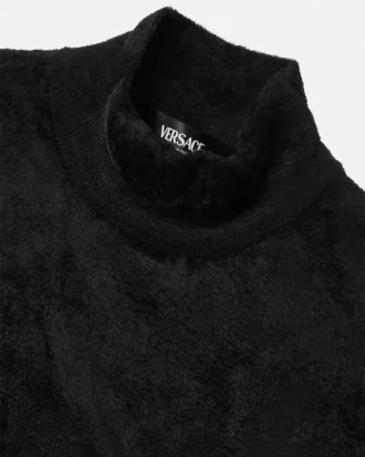 Chenille Fitted Mock-Neck Top