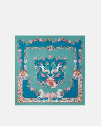 Coral Theatre Large Silk Foulard 90 cm
