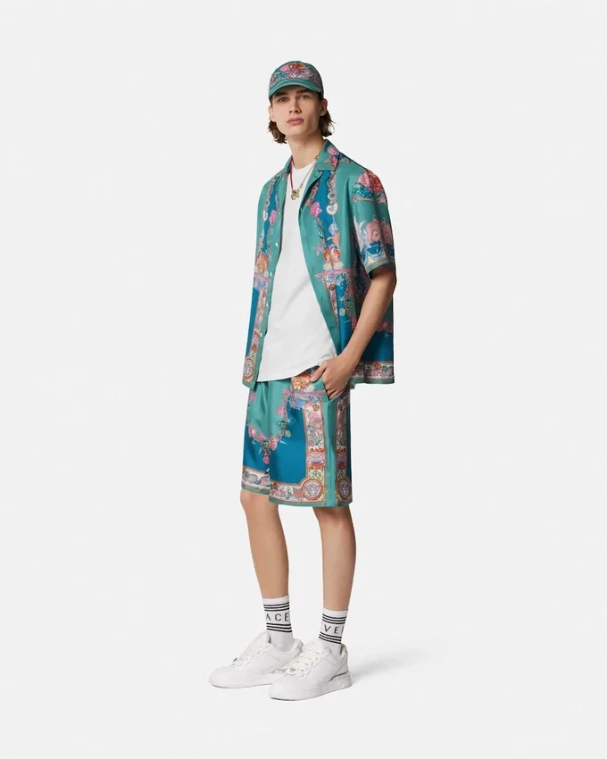 Coral Theatre Silk Shorts Coral Theatre Silk Shorts