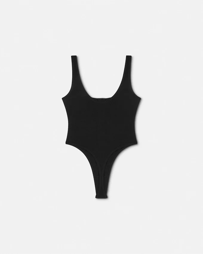 Cotton Ribbed Bodysuit Cotton Ribbed Bodysuit