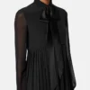 Crépe de Chine Lavallière Mini Dress Crépe de Chine Lavallière Mini Dress