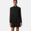 Crépe de Chine Lavallière Mini Dress Crépe de Chine Lavallière Mini Dress