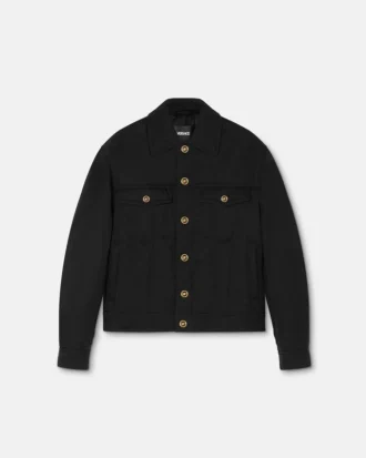 Crushed Nylon Satin Padded Jacket
