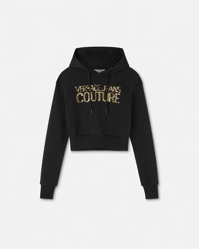 Crystal Logo Crop Hoodie Crystal Logo Crop Hoodie