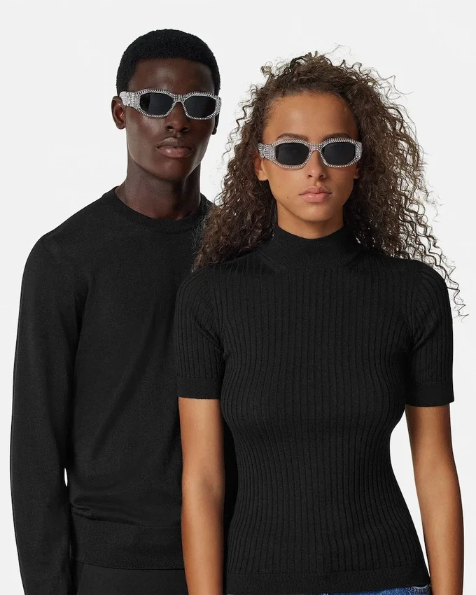 Crystal Medusa Biggie Sunglasses Crystal Medusa Biggie Sunglasses