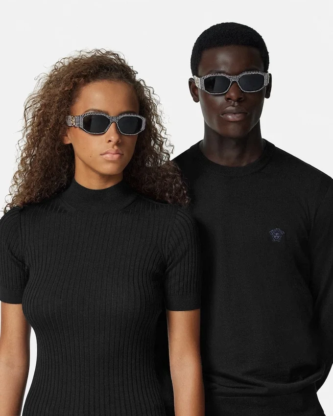 Crystal Medusa Biggie Sunglasses Crystal Medusa Biggie Sunglasses