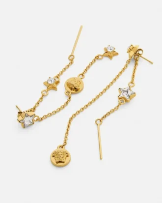 Crystal Medusa Star Drop Earrings