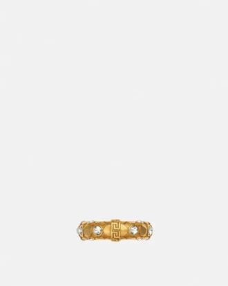Crystal Metal Mesh Ring