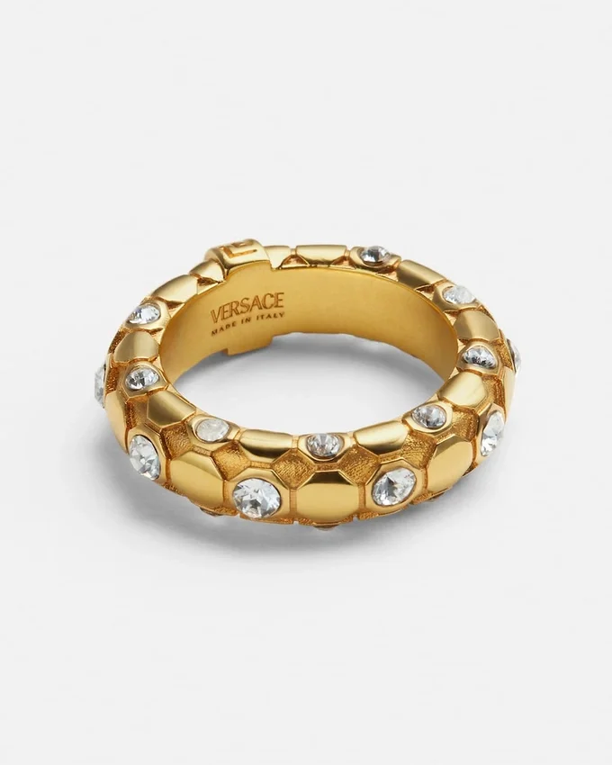 Crystal Metal Mesh Ring Crystal Metal Mesh Ring